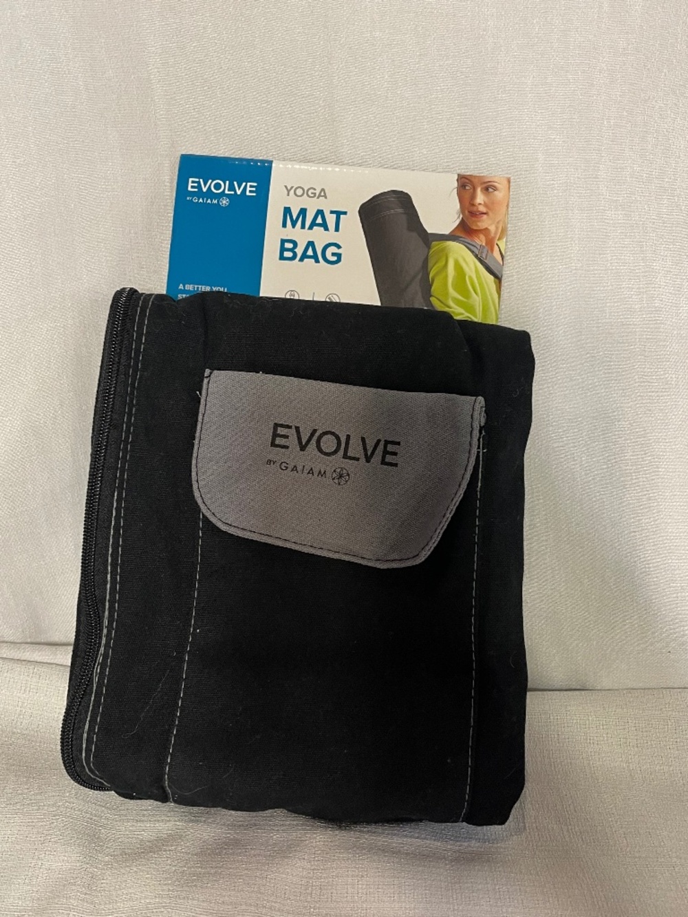 Yoga Black and Gray Yoga Mat Bag